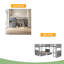 Lit simple superposé avec lit mezzanine attaché et deux tiroirs-111140440