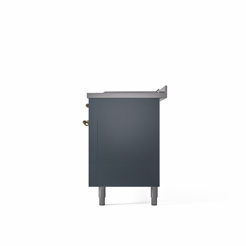ILVE Nostalgie II, cuisinière à double combustible de 60 po, 7 brûleurs, plaque chauffante, surface de cuisson française
