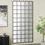 Miroir de plancher en métal noir