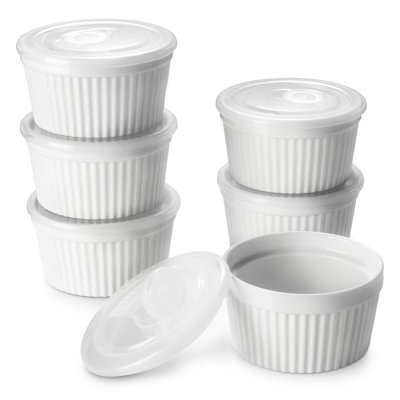 8 oz Porcelain Ramekins Bowls for Souffle