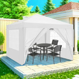10 Ft. W x 10 Ft. D Steel Pop-up Canopy
