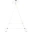Support de balançoire en métal robuste, capacité de 528 lb, blanc, pour la cour de récréation de patio