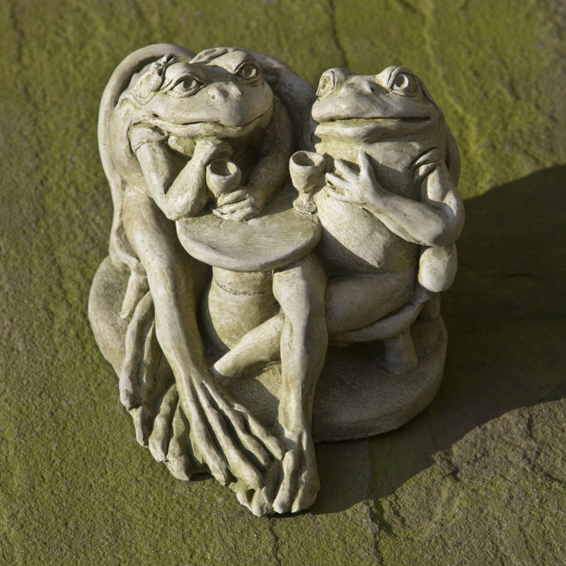 Frog Garden Statue, Graystone