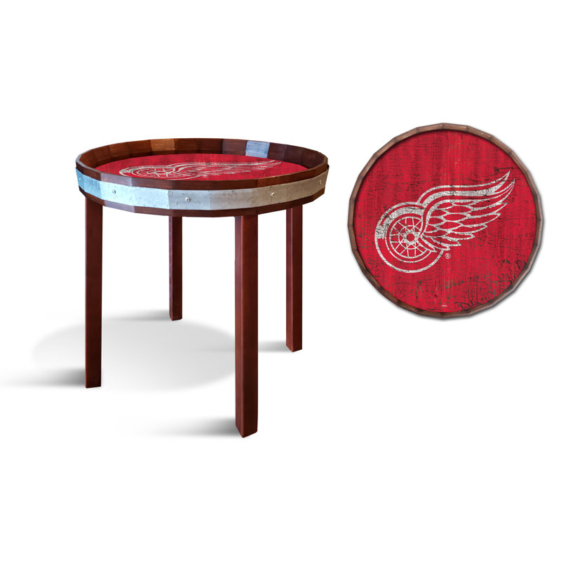 Tray Top End Table, Red Wings