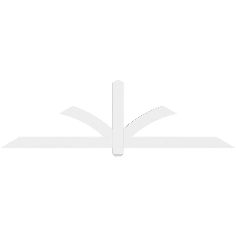 Support pour pignon en PVC Redmond, H 24,5 po x l 84 po (pas: 7/12), P 2 po x F 4 po