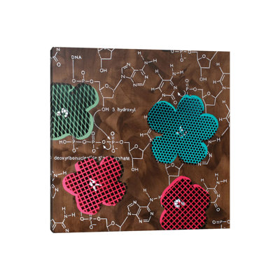 Four Flowers And Chemical DNA by Taylor Smith - Painting on Canvas