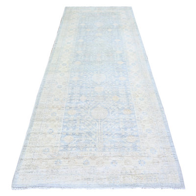Wyonda One-of-a-Kind 4' X 10' New Age Runner Wool Area Rug