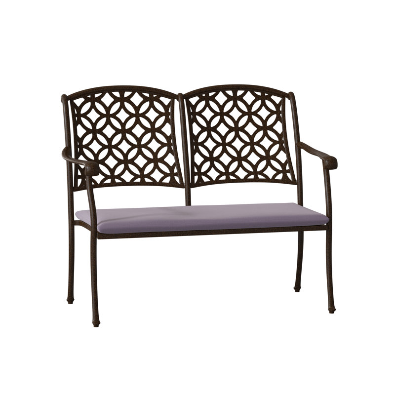 Casa Outdoor Bench, Chestnut Brown, Denver Scarlett Sunbrella®
