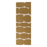 Brick Road Geometric Area Rug in Mustard Yellow/Ivory