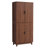 71" Tall Wooden Pantry Cabinet with Adjustable Shelves and 4 Doors – Freestanding Kitchen Storage Cabinet for Dining Room, Living Room, Bathroom-1661442290