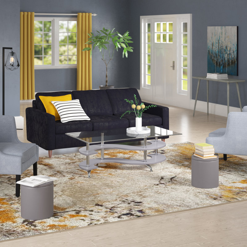 Ensemble de tables basses 2 pièces Hollhurst, Gris