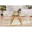 Square Tempered Glass Dining Table for Small Spaces – Sturdy Metal Base, Modern Minimalist Design