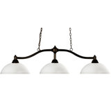 Beecroft 3 - Light Bronze Pool Table Lights Pendant