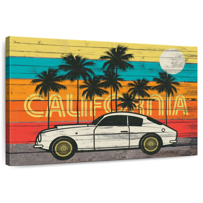 Californie rétro, H 30 po x l 45 po