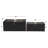 Wood Geometric Decorative Box with Hinged Lid Set-62860386