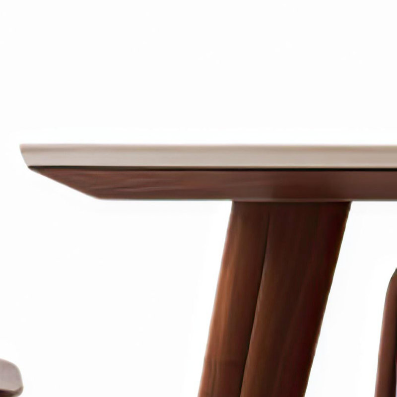 Table de salle à manger entièrement en bois massif, H 29,5 po x L 70,9 po x l 35,4 po