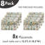 Ensemble de 8 tapis East Urban Home Cottagecore