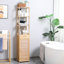 Armoire à linge autoportante en bois massif Zorabelle