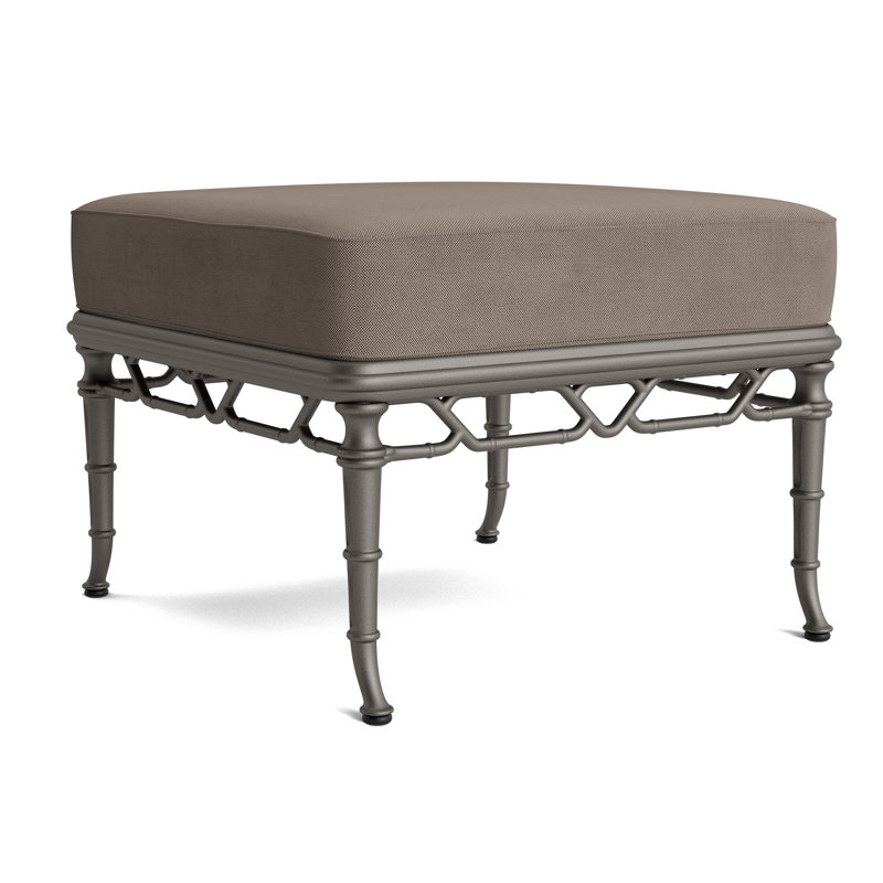 Calcutta Outdoor Ottoman, Mica, Fushion Moccasian