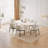 62.99" Modern Oval Cream White Dining Table Set with 6 Chairs for Kitchen, Bar, Living Room-420354124-415237163-420354120