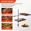 Grille de camping portative pivotante pour barbecue