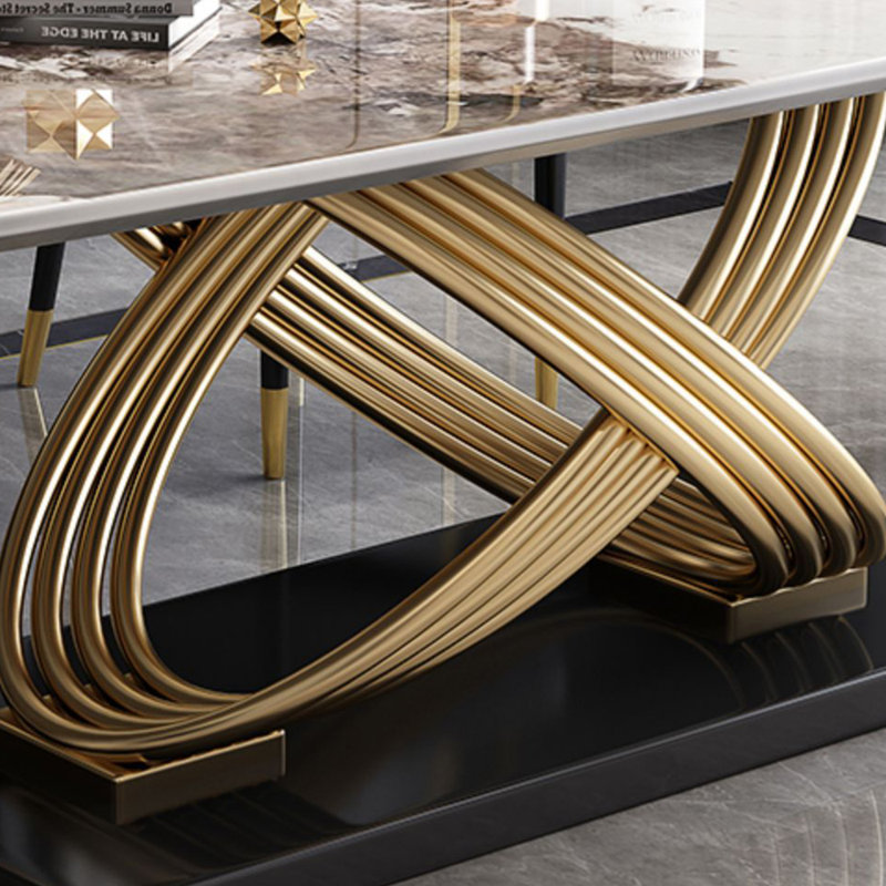 Ensemble de table de salle à manger rectangulaire de style nordique, H 29,5 po x L 55,1 po x l 31,5 po