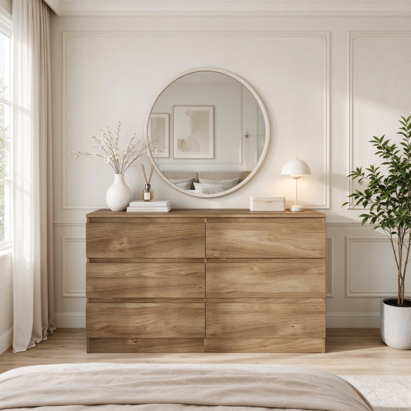 120 cm W Chest of 6 Drawers