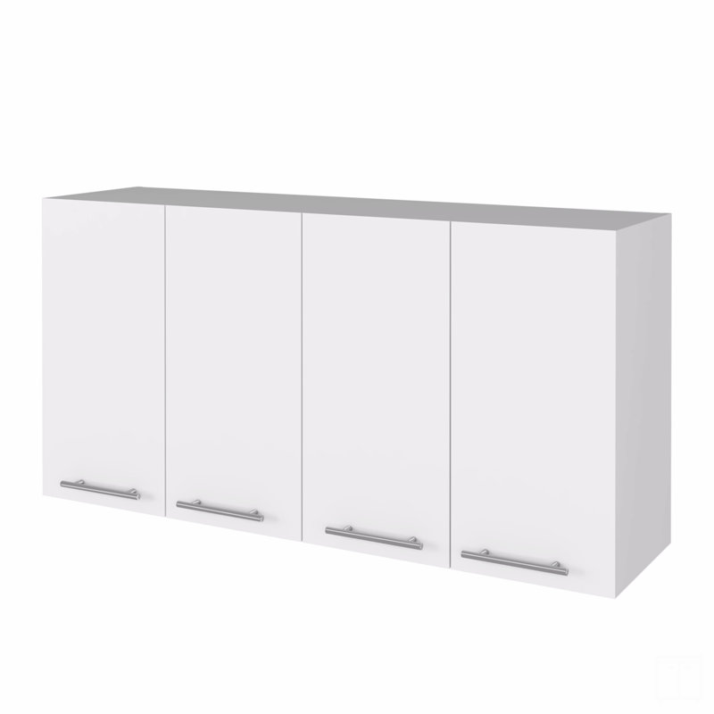 Armoire de cuisine Durham, quatre portes, White