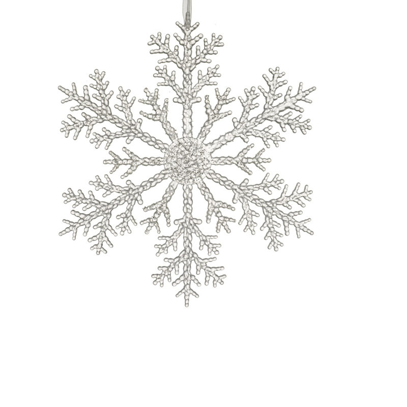 Glass Holiday Shaped Ornament, 30cm H x 30cm W x 1cm D