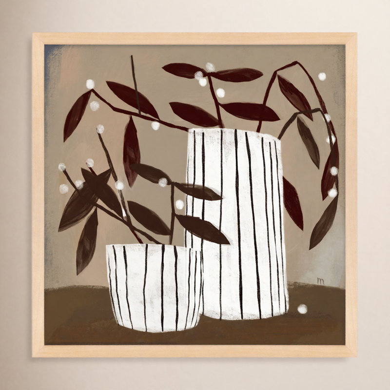 Dry Flowers Painting by StudioM, 36" H x 36" W x 1.25" D, Maple