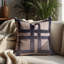 Housses de coussin brodées beige et brun - Ensemble de coussins géométriques en lin 20 x 20 pouces-649004750