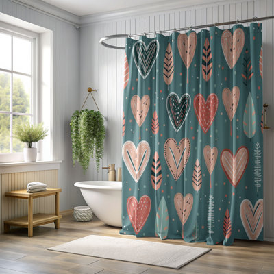 Love Motifs - Rideau de douche Premium