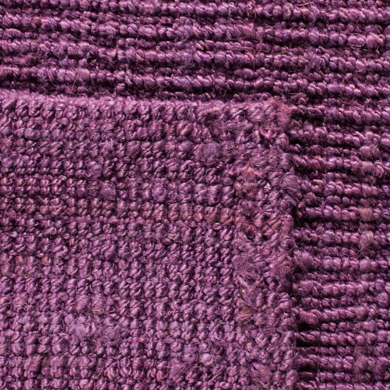 Natural Fiber Hand Woven Jute Solid Color Rug, Rectangle 2'6" x 4'