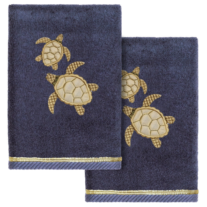  Tortuga Turkish Cotton Hand Towel, Marine