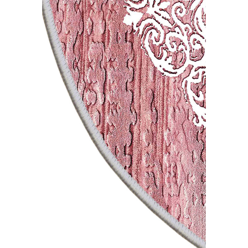 Tapis rose Aenwood, Ovale 5 pi 11 po x 9 pi 2 po