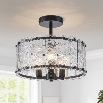 Plafonnier semi-encastré 3 lumières 13,39 po