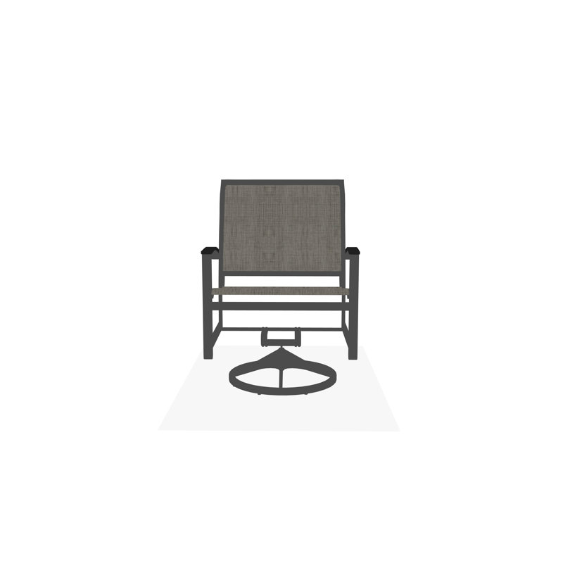 Bazza Outdoor Dining Chair, Smoke, Graphite
