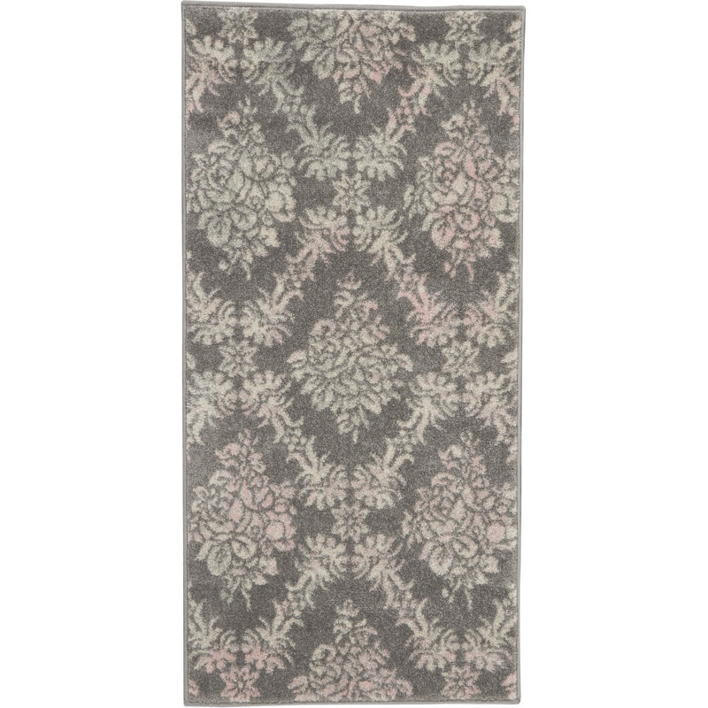 Tapis traditionnel gris Deedra, Rectangle 2 pi x 4 pi