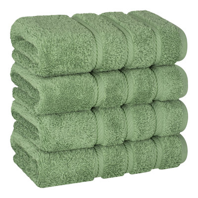 Edison Collection 100% Cotton 4 Piece Turkish Hand Towel Set