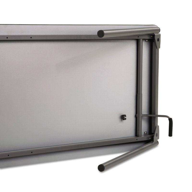 Table pliante rectangulaire 72'', Gris, H 29,5 po x l 72 po x P 30 po
