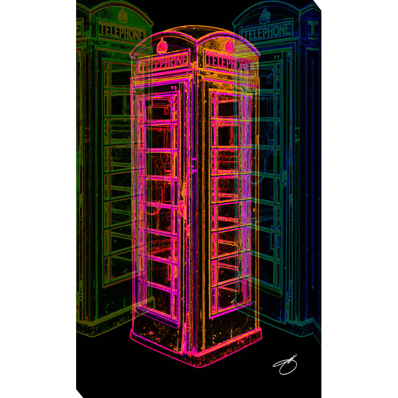 «London Calling», reproduction d'impression, H 40 po x l 24 po x P 1 po, Toile tendue