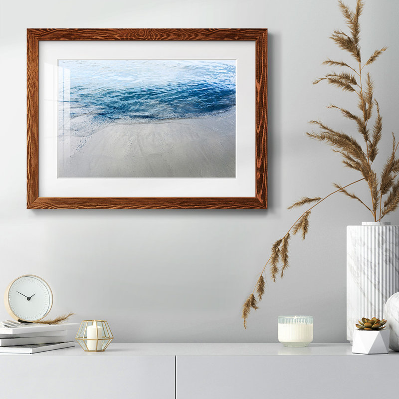 Aegean Blue Water - impression d'un seul cadre photo, Érable, H 14 po x l 20 po x P 1,5 po