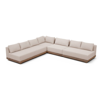Cashion Olefin Performance Fabric Outdoor Patio Modular Sectional