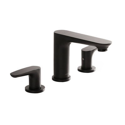 Flou Widespread Bathroom Faucet with Drain Assembly