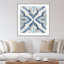 «Kaede Blue Moroccan Tile» par Eva Watts, reproduction d'art encadrée-2084390466-2084390469