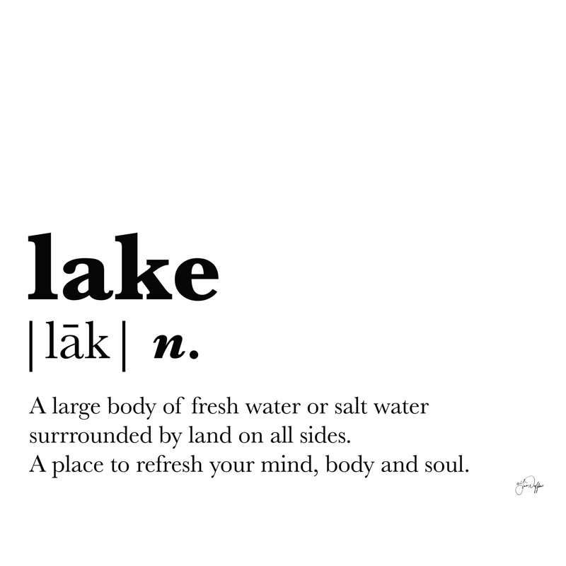 "Ikie Lake", art textuel sur toile tendue, H 12 po x l 18 po