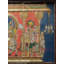 Shiva Parvati assise sur Nandi | Couleurs traditionnelles avec or 24 carats