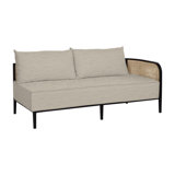 Havana Cane N-Dura Resin Wicker Outdoor Right Arm Facing Sectional