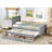 Platform Bed With Trundle And Drawers-72159238