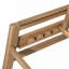 Chaise longue d'extérieur réglable en bois massif à 5 positions avec coussins épais-262330850-262330851